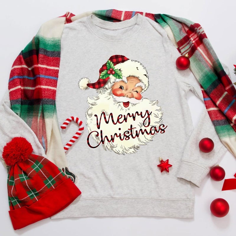 BANBBUR 12 Sheets Christmas Heat Transfers Vinyl,Christmas Iron On Transfers for T-Shirts,Holiday HTV Vinyl Iron on Decals for Clothes Pillow Hoodie DIY Crafts - Image 4